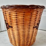 Rattan pot cache 70s