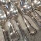 12 silver-plated metal teaspoons, Ercuis Valencay silversmith, 14.3cm