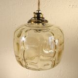 60s glass pendant light