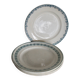 Set of 5 ironstone plates Moulin des Loups & Hamage