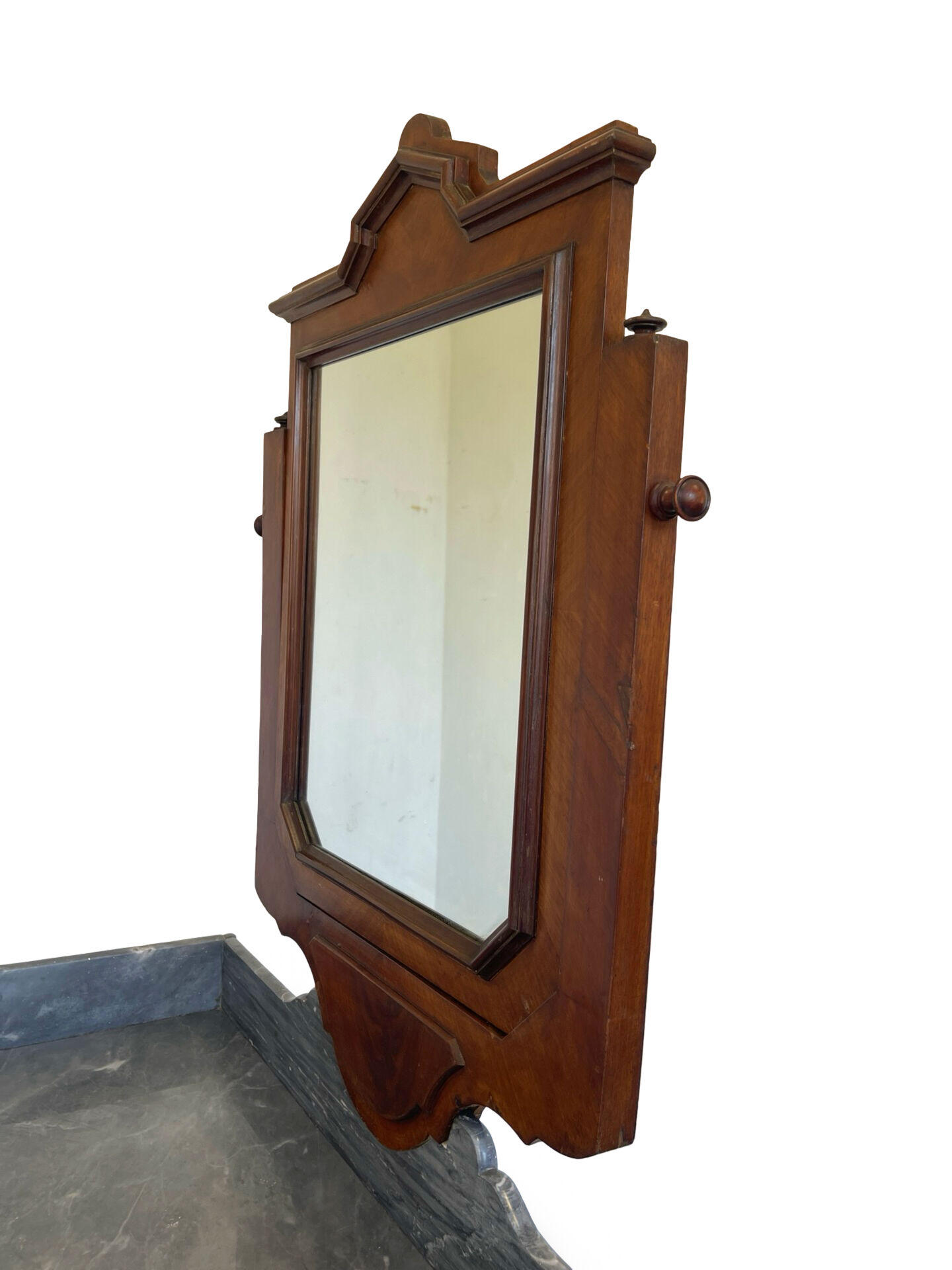 The antique walnut vanity , 19th century