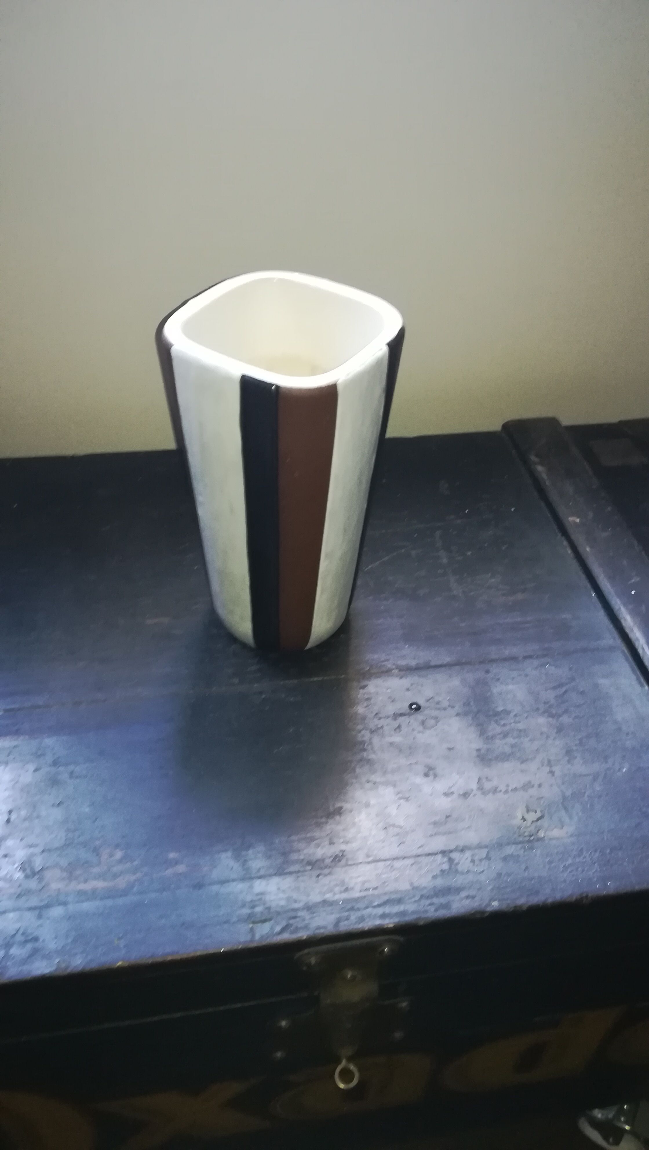 Vase Elchinger tronconnique ceramic, circa 1950