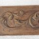 Old wooden pediment