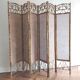 Bamboo and rice straw floral patterns screen
