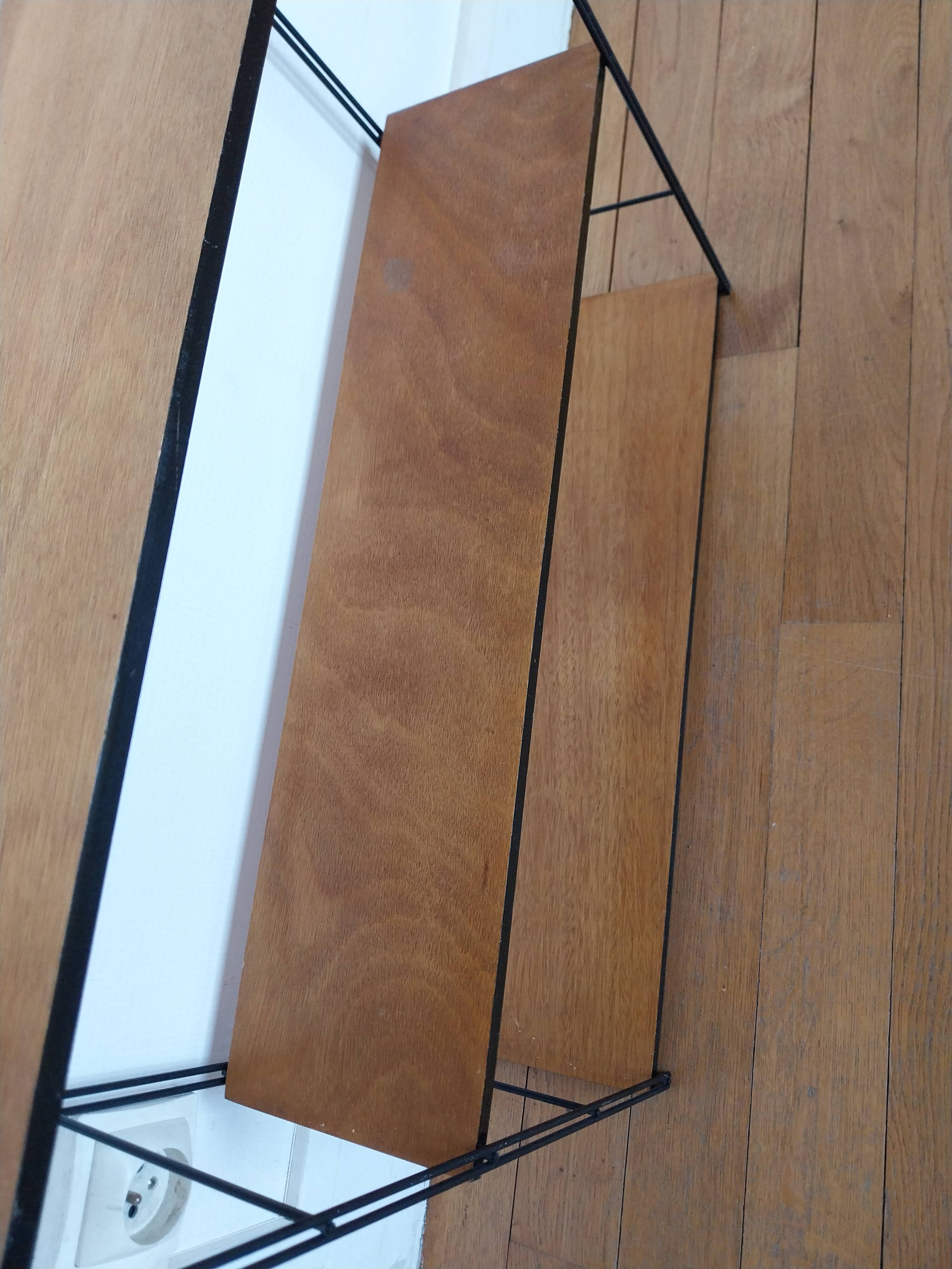 Modular shelf Tomado String metal wood