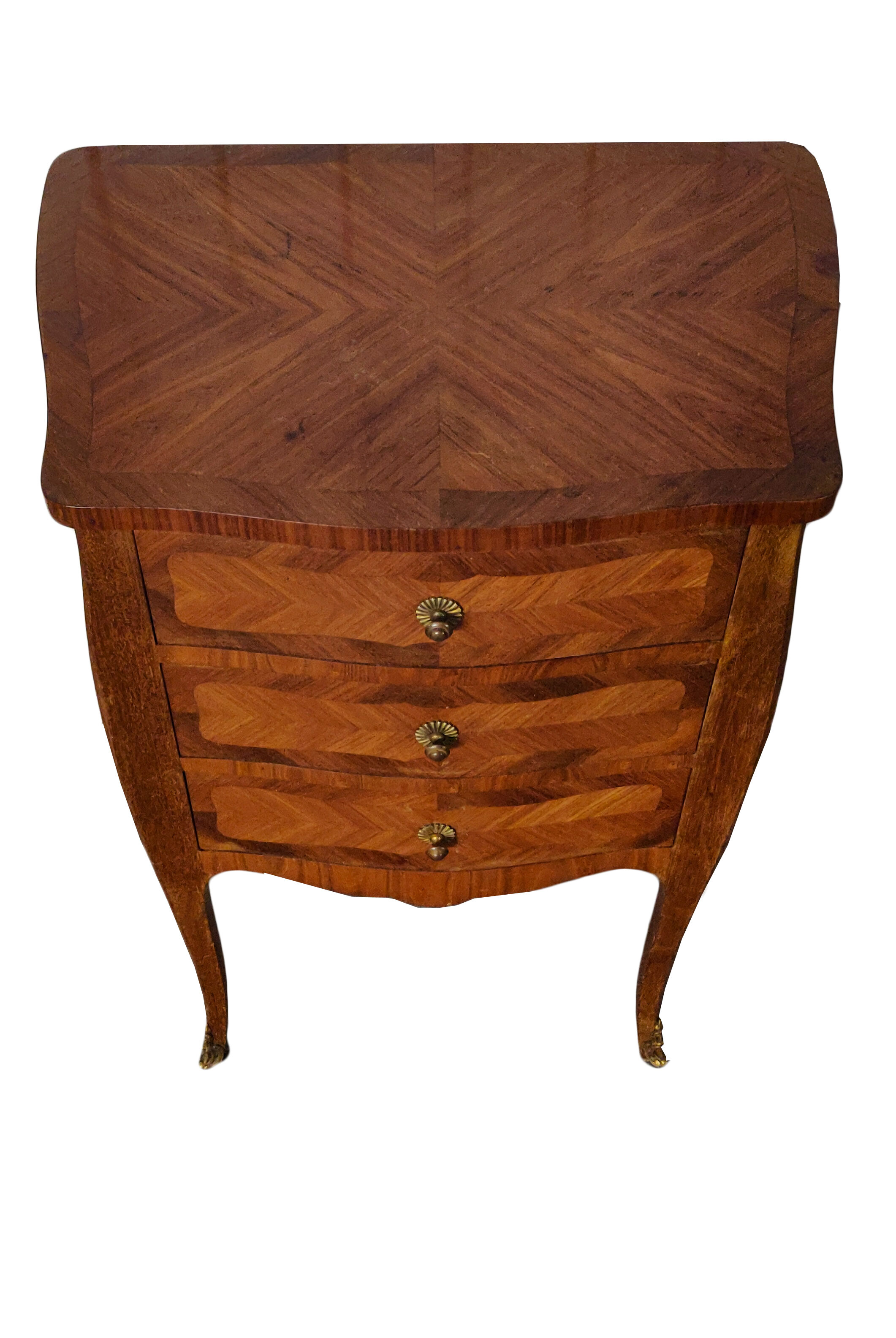 Healing storage 3 drawers Louis XV stamped Rinck Paris
