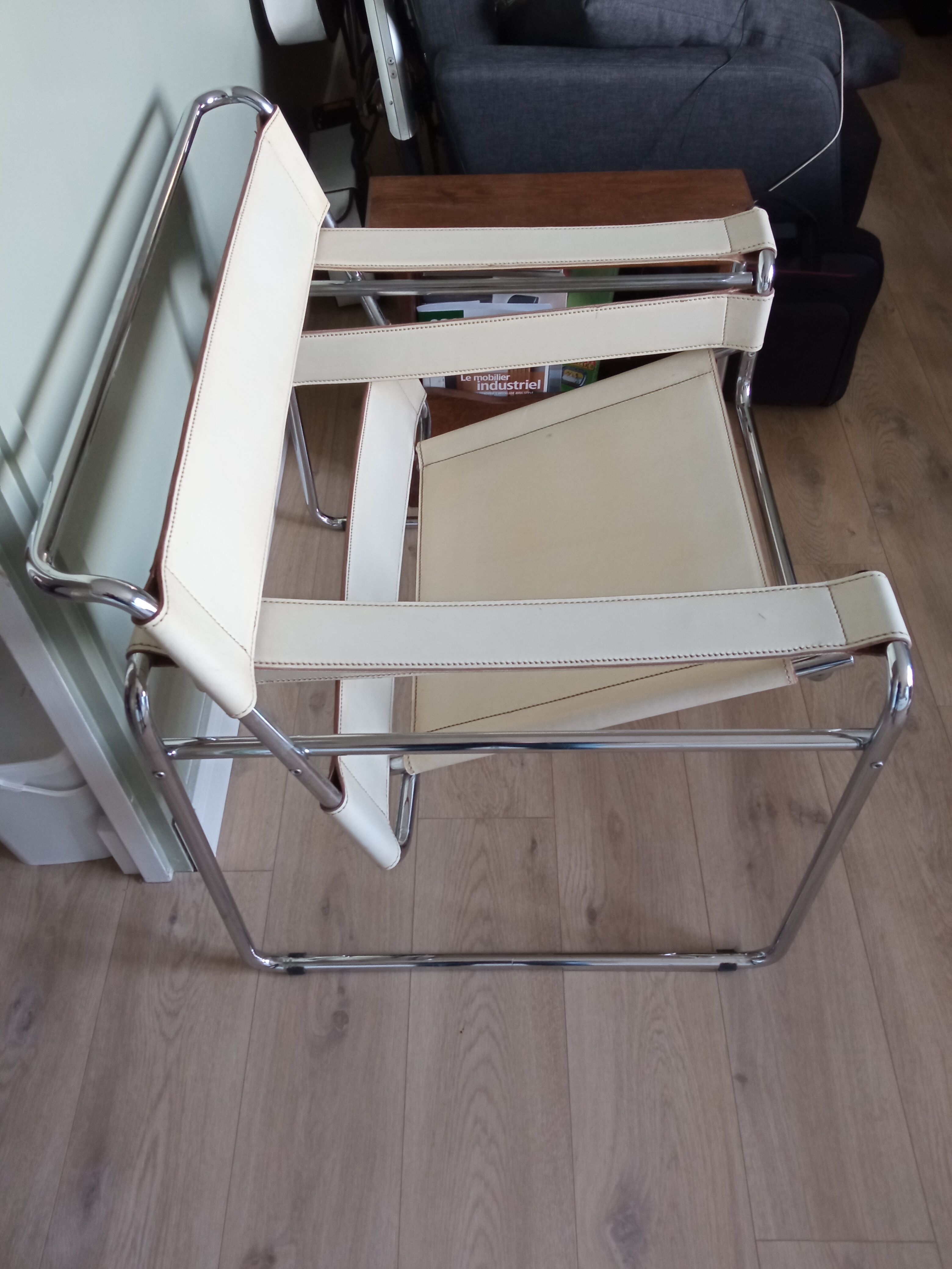 Fauteuil B3 Wassily design Marcel Breuer