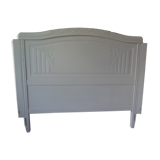 Headboard 160 art deco gray pearl