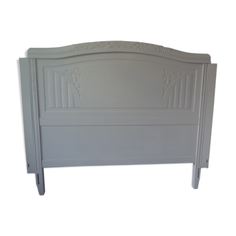 Headboard 160 art deco gray pearl