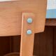 Vintage desk compass feet 1950 and its Baumann chair