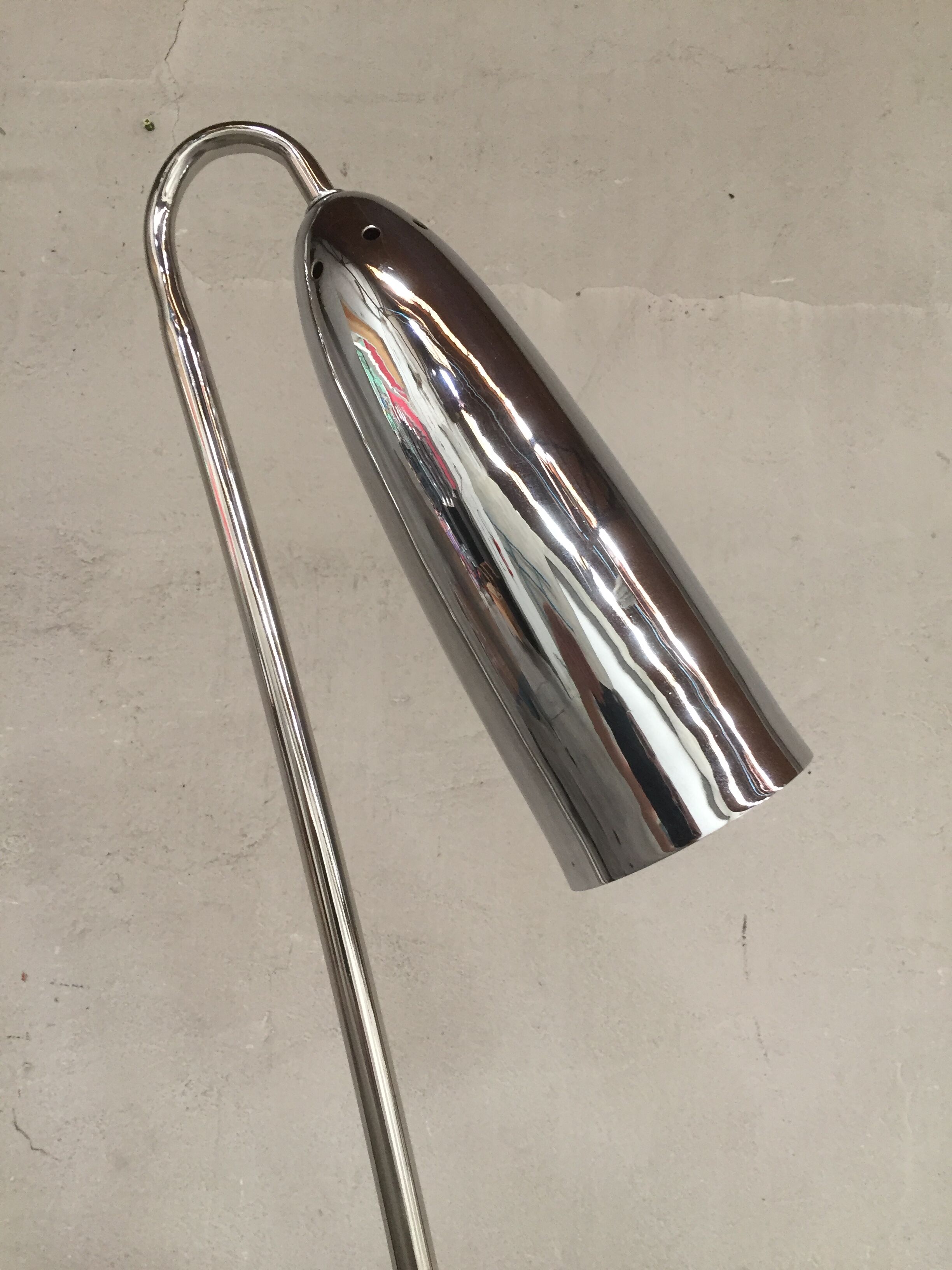 Chrome floor lamp