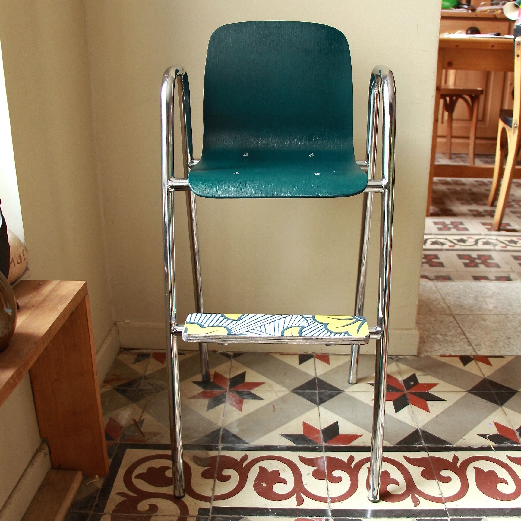 Vintage high chair for children
