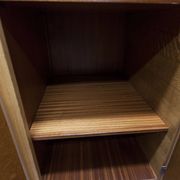French wardrobe with tapered legs, 3 doors, 1 mirror, 27*130 and 1 t.