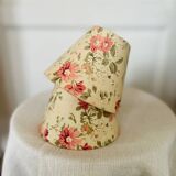 Set of two small vintage flowered lampshades