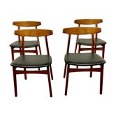 Rosewood chairs by H. Kjaernulf for bruno Hansen, Denmark 1960, set of 4