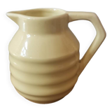 Carafe pichet pot à lait vintage jaune onnaing made in France