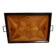 Antique wooden tray with inlay