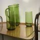 Drinks service (carafe and 6 glasses, Italy) from the 60s/70s
