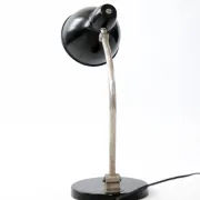 Vintage black desk lamp in Bauhaus style