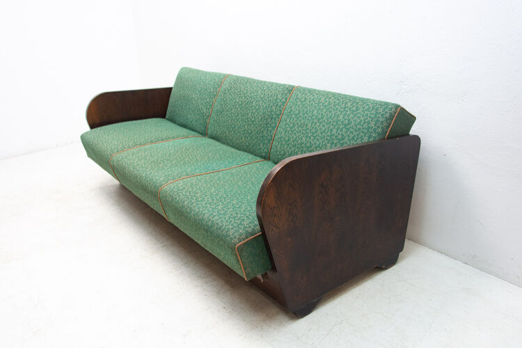 Canapé-lit pliant du milieu du siècle par Jindřich Halabala, années 1950