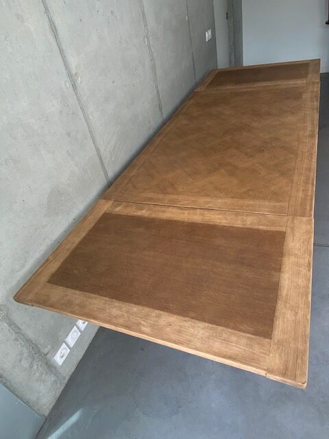 Farmhouse table monastery stripped extendable 300 cm