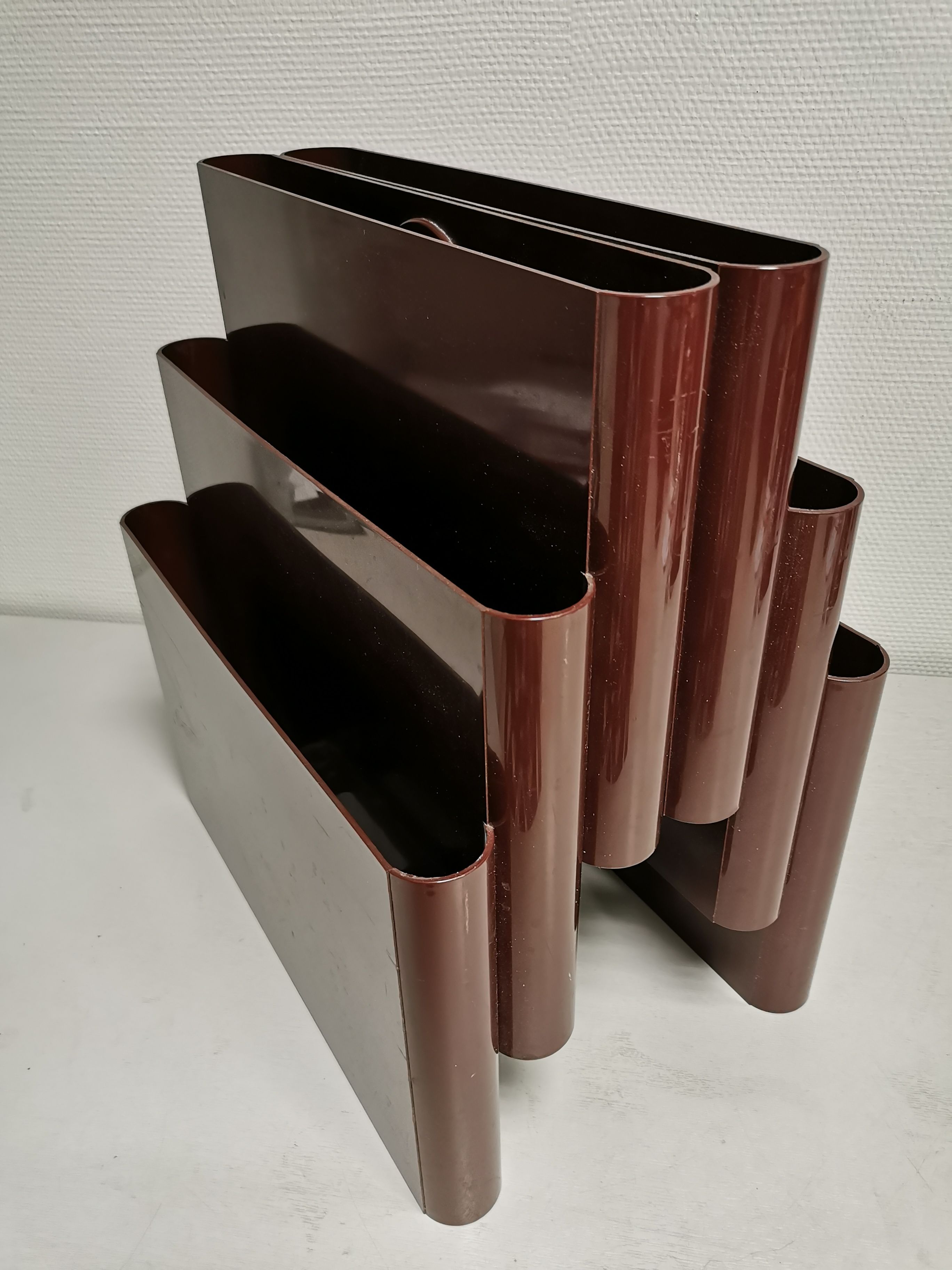 Vintage magazine holder 60's Kartell G.Stoppino, Italy