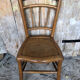 Chair bistrot in wood turned 70s vintage