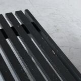 Mid-century slatted wooden bench or coffee table