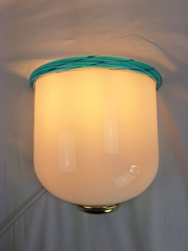 Applique verre de Murano soufflé à la main art déco