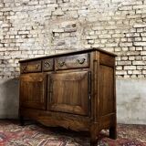 Buffet In Natural Wood Regional Work in Louis XV Style from the 19th Century