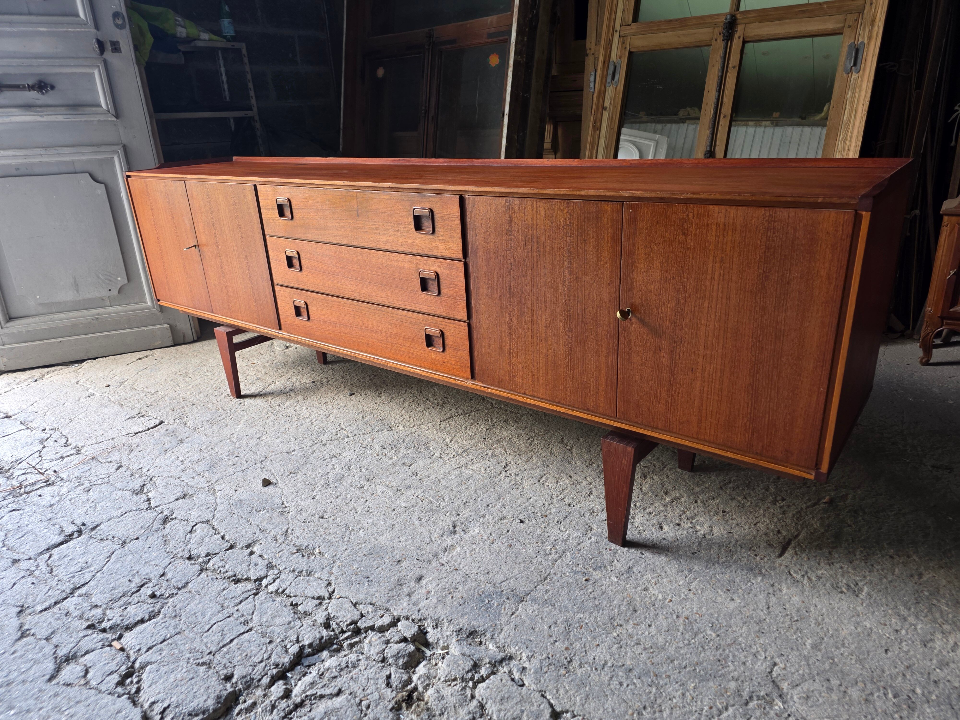 Scandinavian teak sideboard from the 1960s.