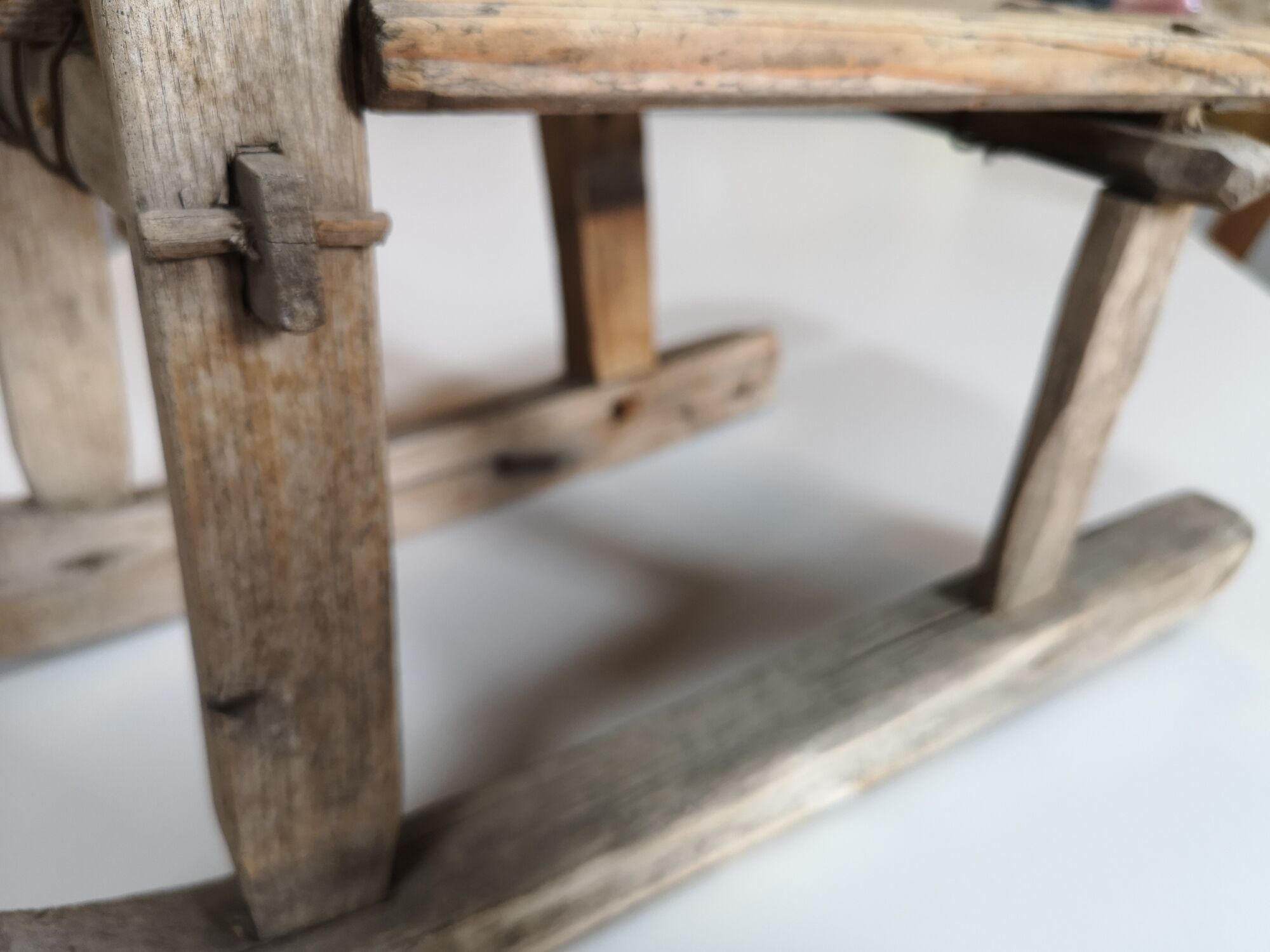 Sleigh child folk art Alps early XX th