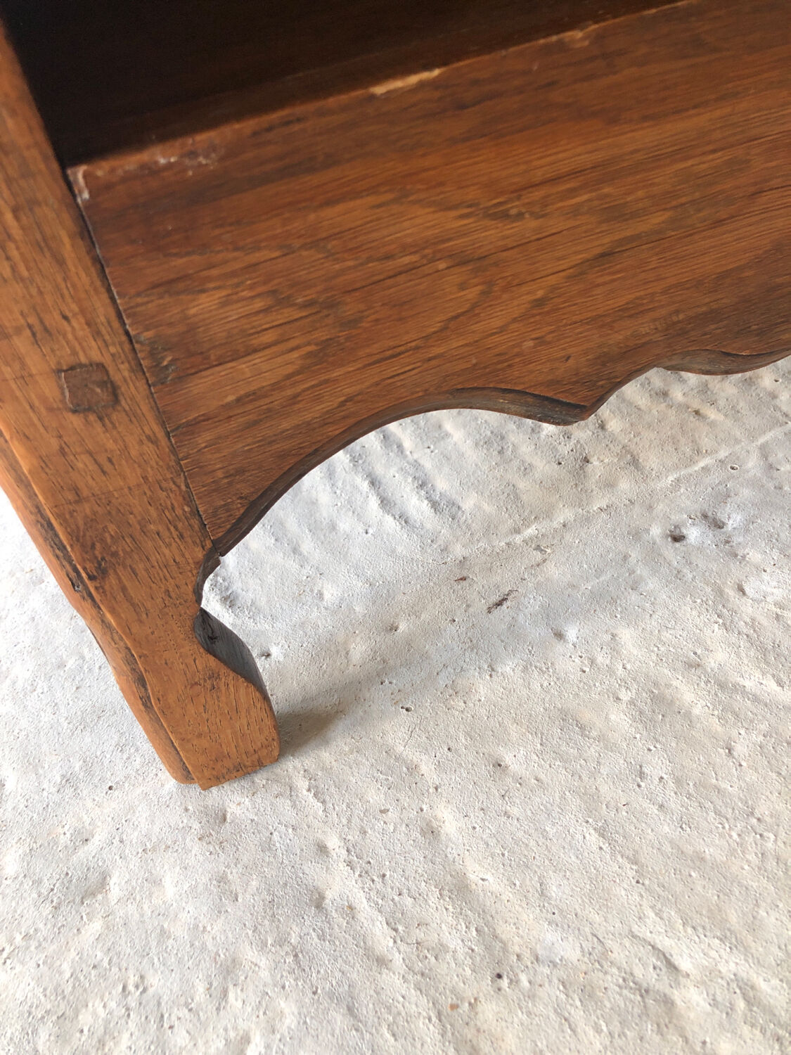 Small oak telephone cabinet