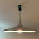 Erco vintage aluminum brushed scandinavian space age style suspension