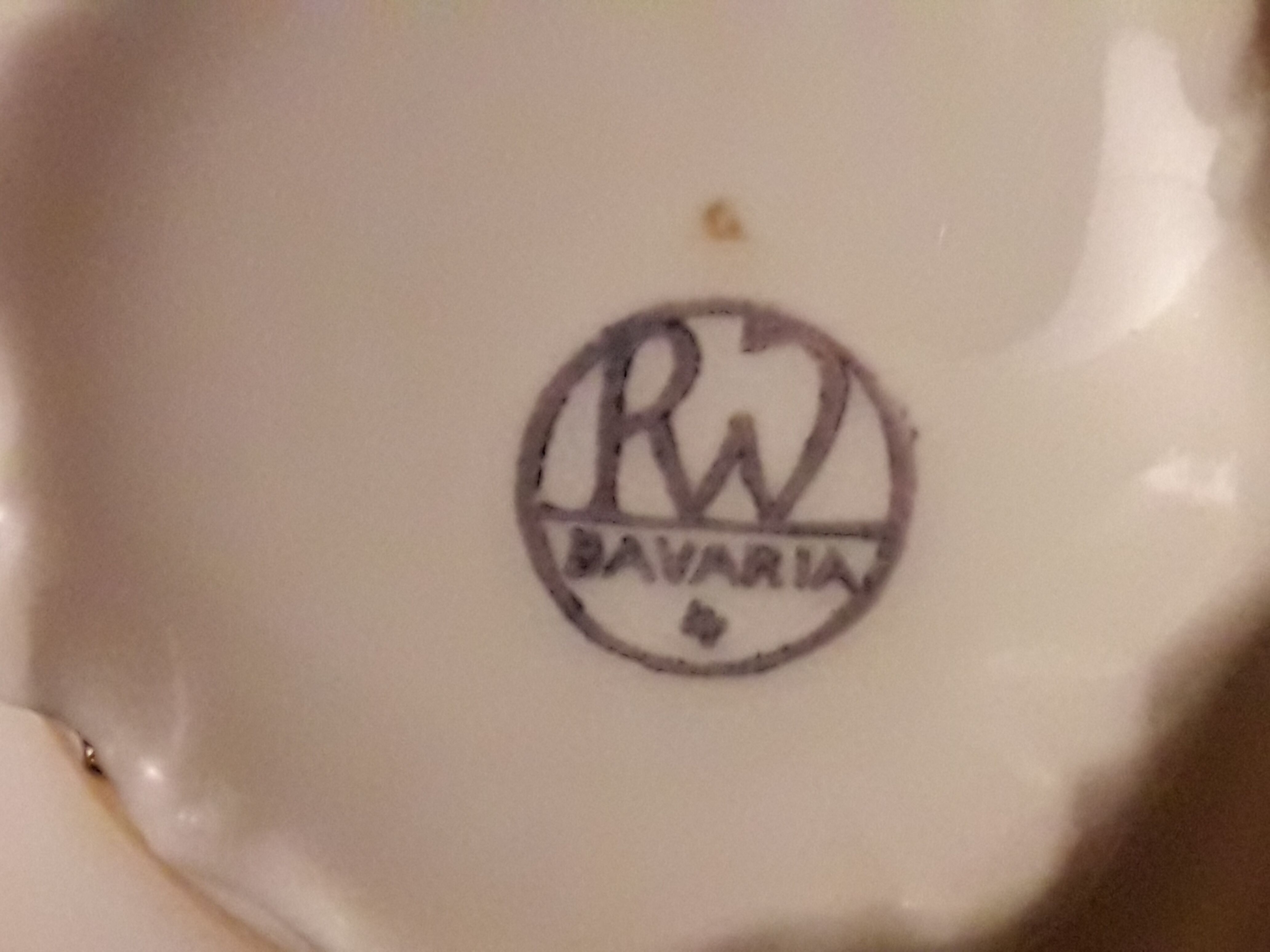 Cup with blue RW Bavaria saucer