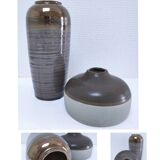 Two Broste Copenhagen designer ceramic vases