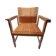 Fauteuil en chêne clair et contreplaqué moulé scandinave