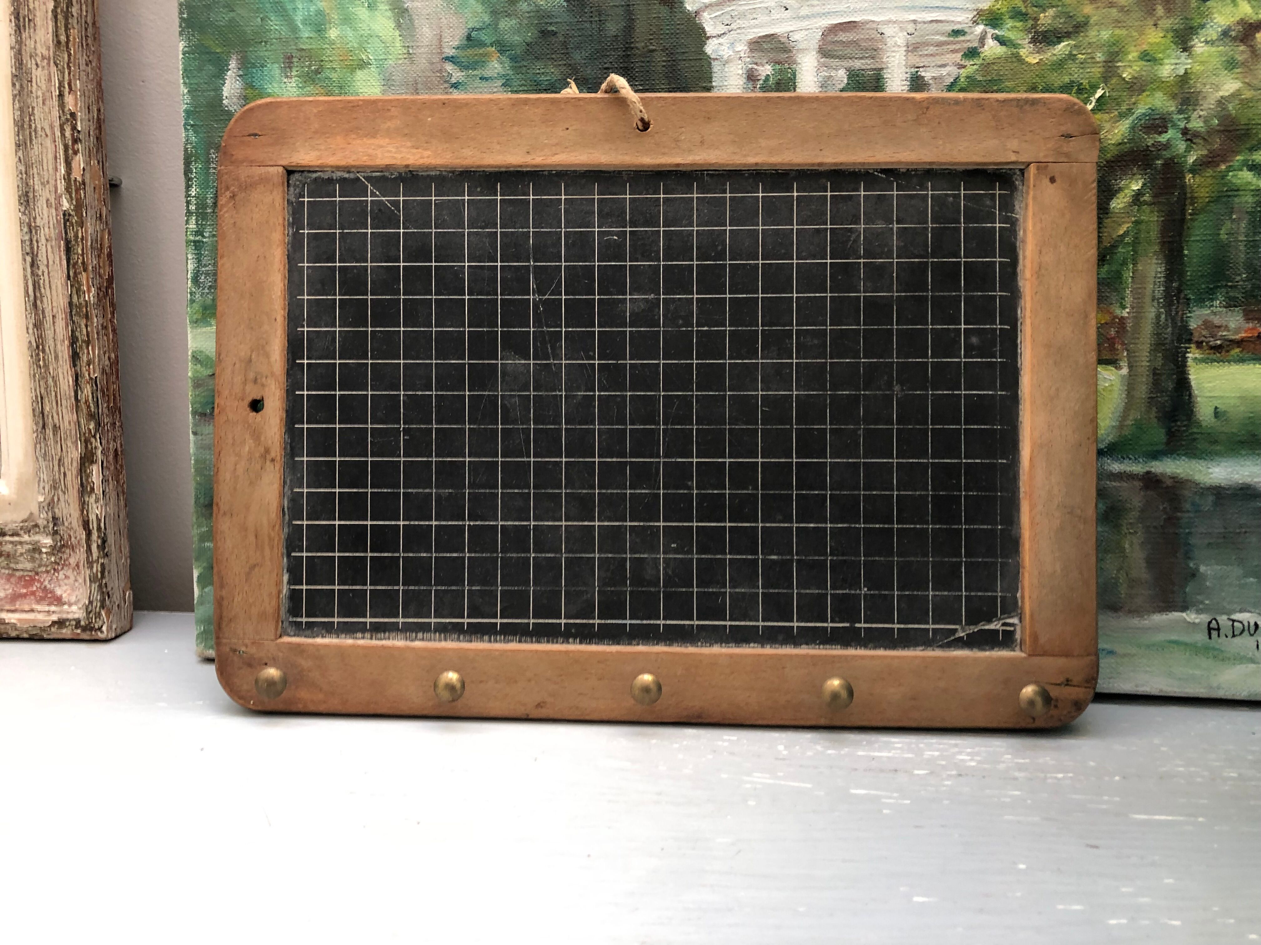 Old school slate for memo, or key ring, cloth range