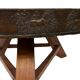 Table basse ronde brutaliste, années 60