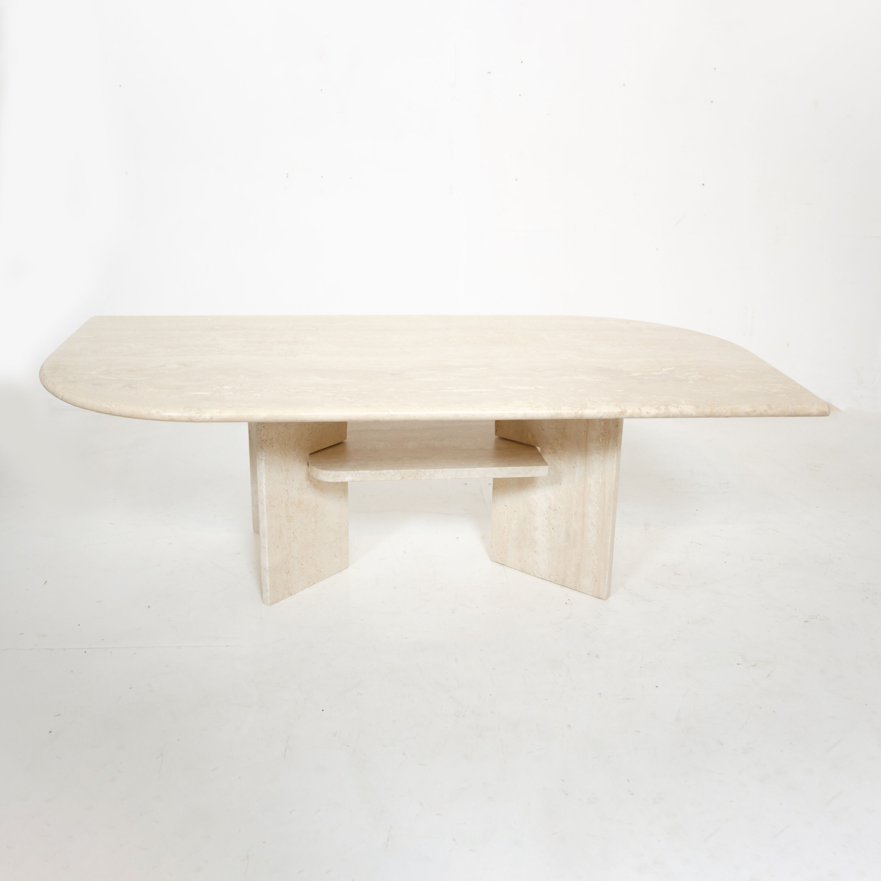 Vintage coffee table in travertine 1970