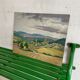 Painting oil landscape countryside 1942