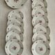 Porcelain dessert set 13 pieces vintage 1930 Thun TK Czechoslovakia