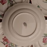 Lunéville earthenware, flat plates, Ket G, Reverbere