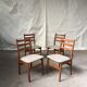 Vtg Set Of 4 Mid Century Dining Chairs Scandinavian 60s 70s Retro Danish Retro