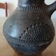 Vase / Old smoked terracotta jug — Handmade ceramics