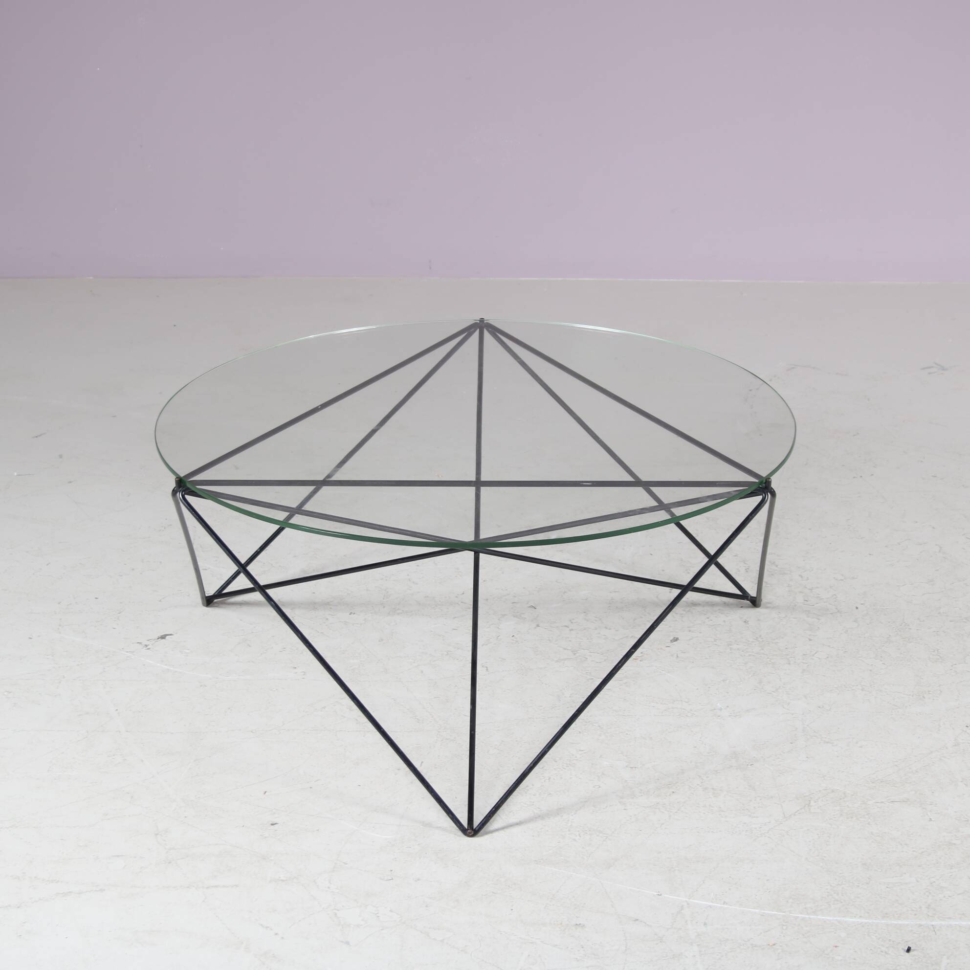 1960s Round coffee table from Switzerland