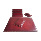 Vintage leather desk set