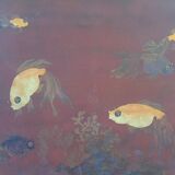 painting metallic painting, Indochina origin, 70s