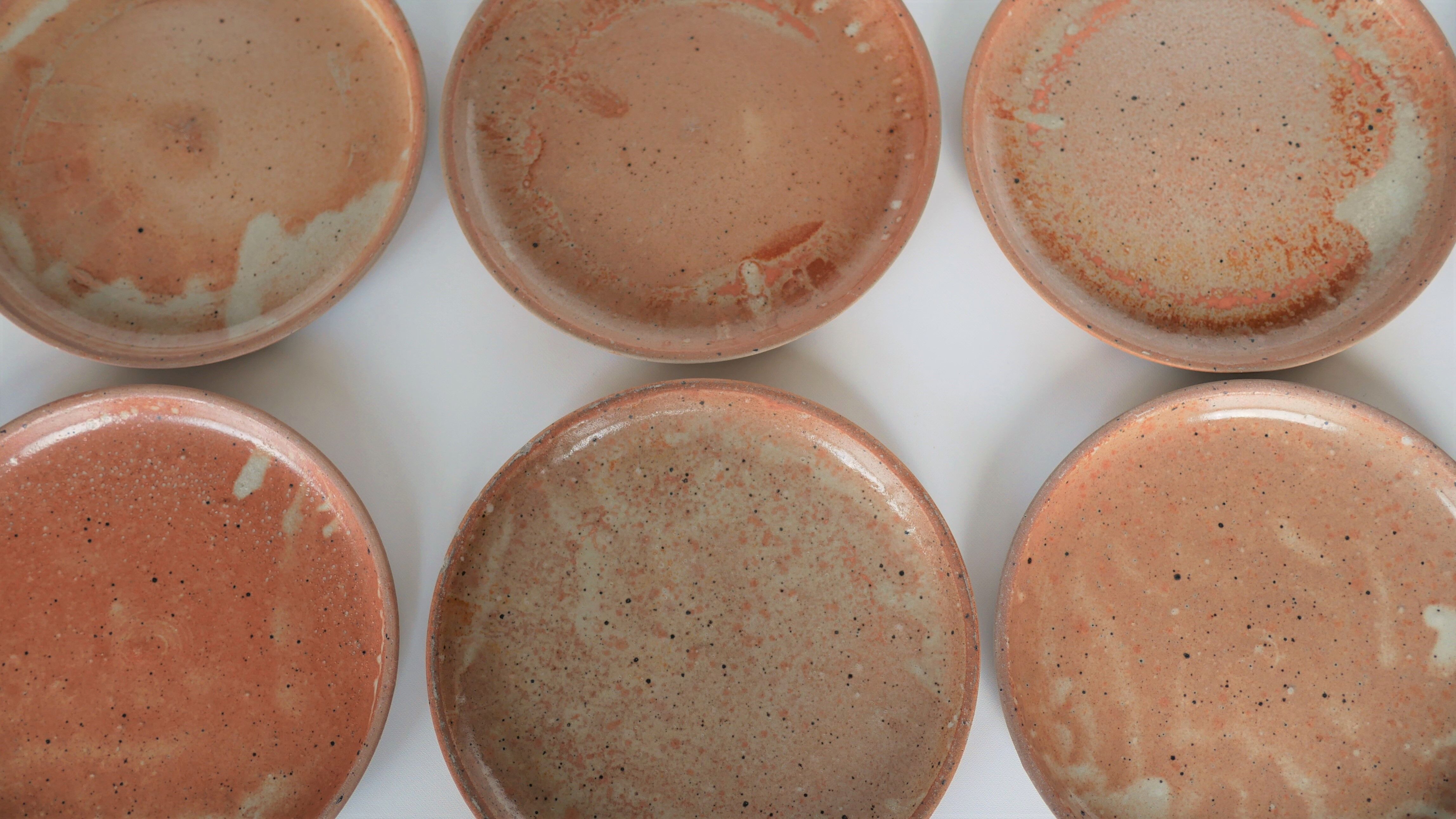 Series of 10 vintage sandstone plates