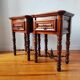 Pair of French solid wood bedside tables